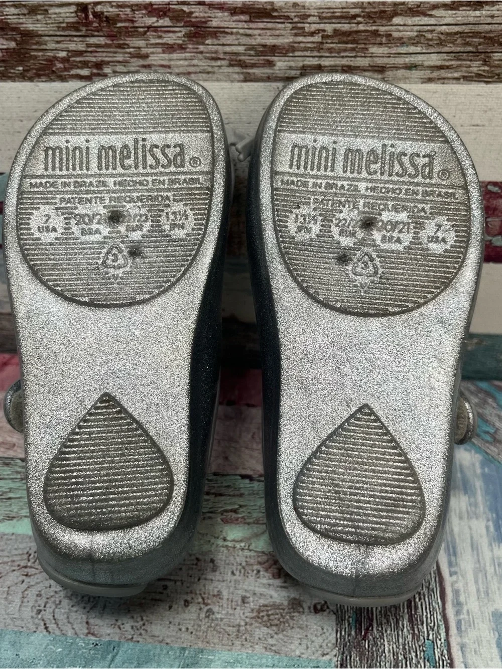Mini Melissa Ultra Girl II Alice W Mary Jane Flats Sandals Cats EUC SZ 7 Toddler
